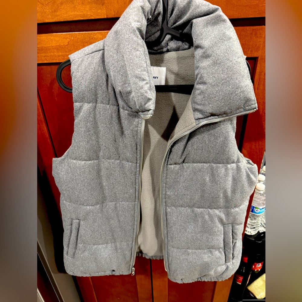 Silver vest women old navy